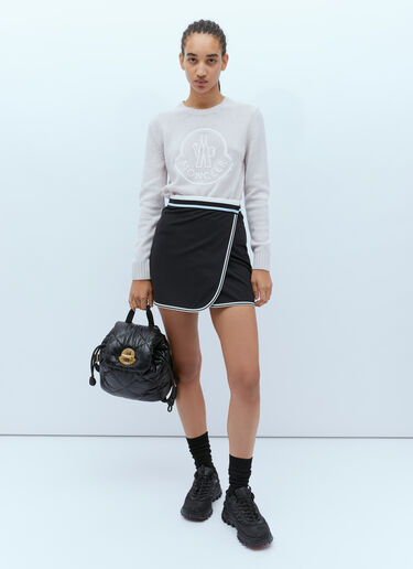 Moncler Wraparound Mini Skirt Black mon0255035