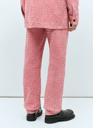 Intrecciato Suede Pants Bottega Veneta Intrecciato Suede Pants Pink bov0157001