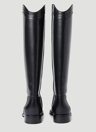 Saint Laurent Kate Riding Boots Black sla0250078