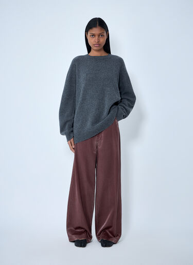 Issey Miyake Oversized Knit Sweater Black ism0263004