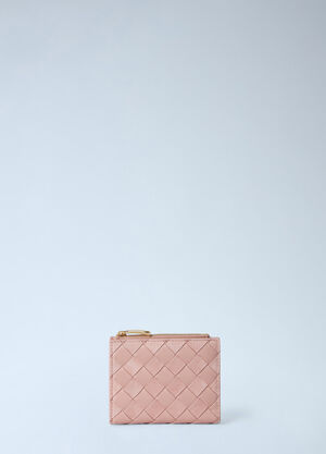Bottega Veneta Intrecciato Small Bi-Fold Wallet Pink bov0266026