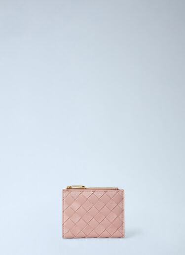 LN-CC® - Bottega Veneta: Intrecciato Small Bi-Fold Wallet - Pink Bottega Veneta Intrecciato Small Bi-Fold Wallet Pink bov0266026