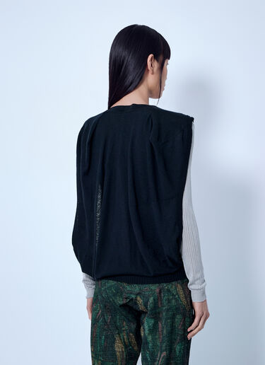 Kiko Kostadinov Guillemot Cocoon Cardigan Black kko0265007