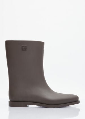 TOTEME The Rain Boots Brown tot0254011