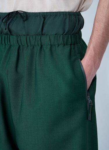 Lacoste Wide-Leg Drawstring Trousers Green lac0164012