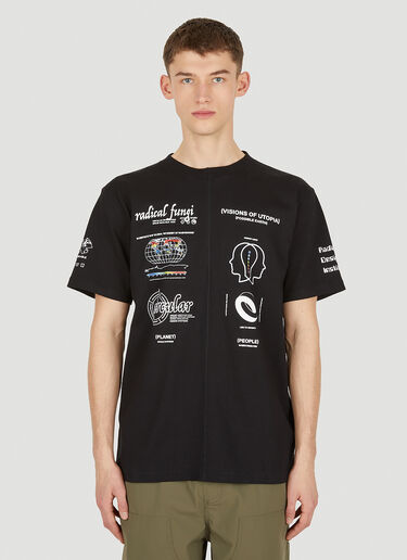 Space Available Upcycled Utopia T-Shirt Black spa0350020