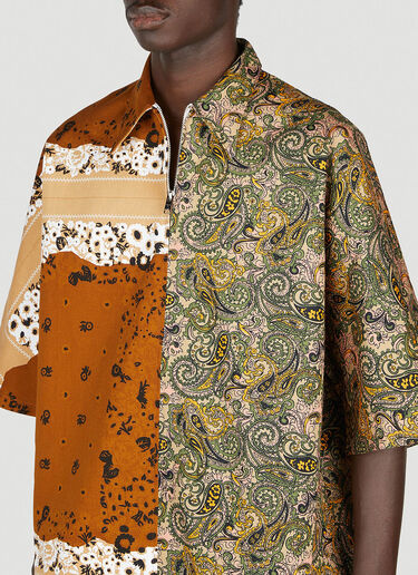NOMA t.d. Colour Block Shirt Beige nma0152005