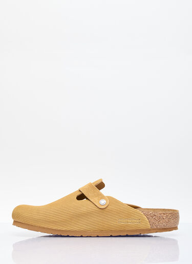 Birkenstock Embossed Boston Mules Yellow brk0156006