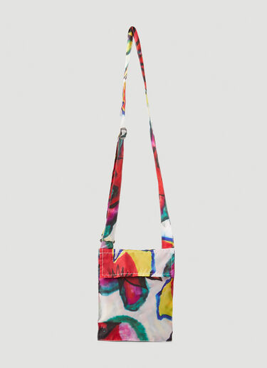 Our Legacy Flowers Print Army Crossbody Bag Red our0349001