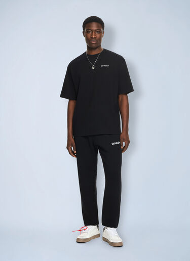 LN-CC® - Off-White: Heraldic Arrow Cuffed Sweatpant - Black Off-White Heraldic Arrow Cuffed Sweatpant Black ofw0164114