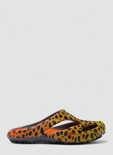 Keen Shanti Leopard Slides Yellow kee0149015