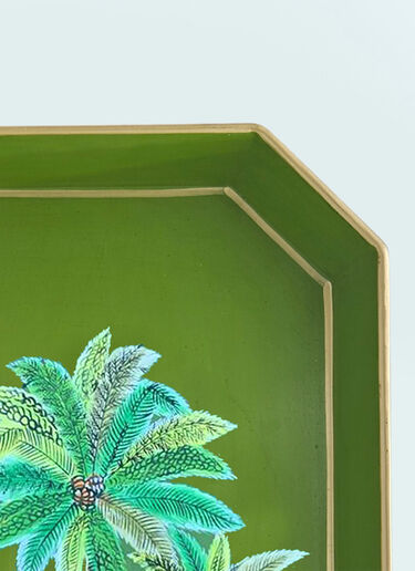 Les-Ottomans Palms Iron Tray Green wps0691533