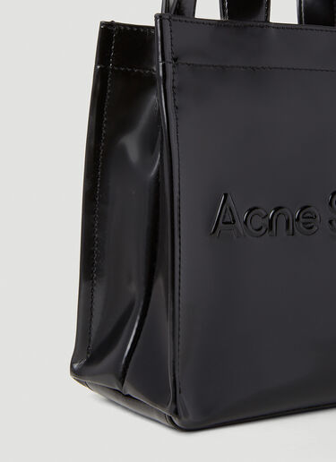 Acne Studios Logo Shopper Mini Tote Bag Black acn0352001