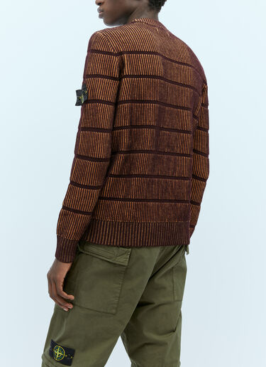 Bicolour Stitch Wool Knit Sweater Stone Island Bicolour Stitch Wool Knit Sweater Brown sto0154065