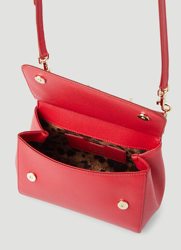 Dolce & Gabbana Sicily Medium Shoulder Bag Red dol0245042