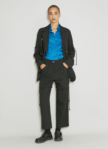 Song for the Mute Straight Leg Suit Pants Black sfm0254005