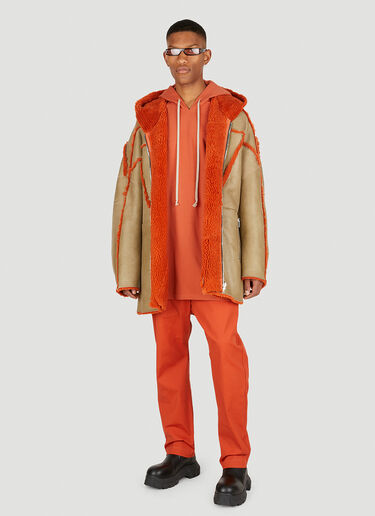 Rick Owens Jumbo Peter Shearling Jacket Beige ric0149006