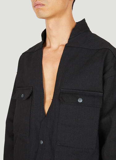 Rick Owens 오버사이즈 데님 재킷 블랙 ric0150002
