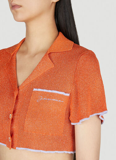 Jacquemus Le Haut Brilho Top Orange jac0251034