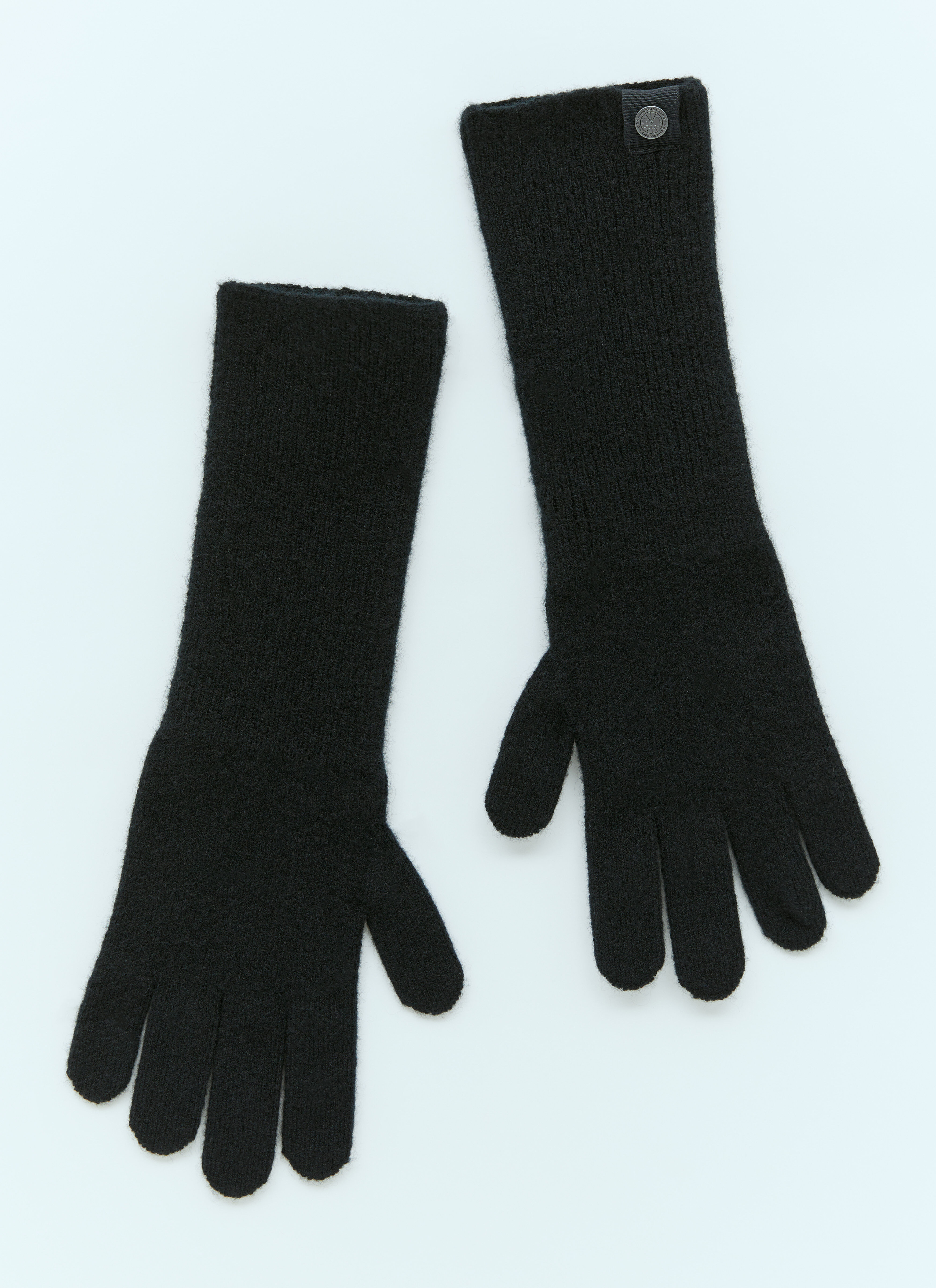 Saint Laurent Cashmere Gloves Black sla0256031