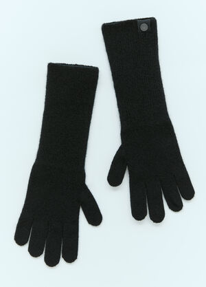 Balenciaga Cashmere Gloves Black bal0255107