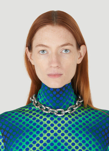 Rabanne XL Link Necklace Silver pac0248026
