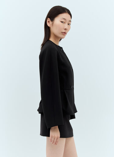 Max Mara Tailored Peplum Jacket Black max0257022