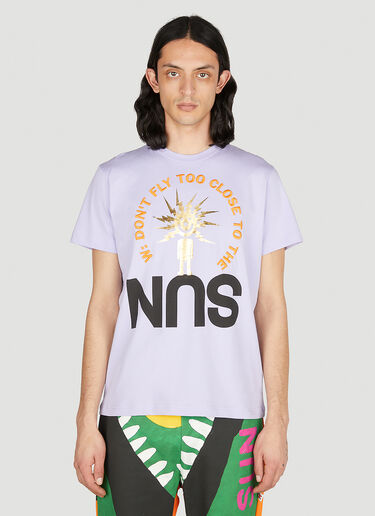 Walter Van Beirendonck Sun Short Sleeve T-Shirt Purple wlt0152011