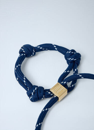 Cord Bracelet Miu Miu Cord Bracelet Blue miu0262061