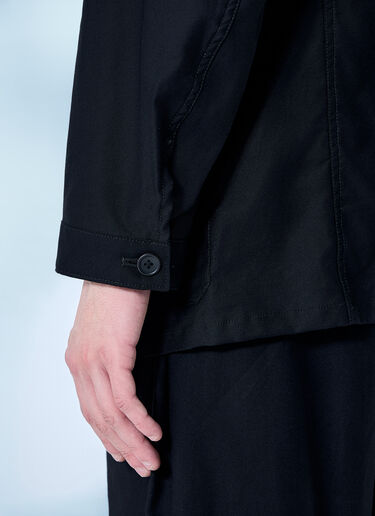 Yohji Yamamoto Button-Down Shirt Black yoy0160002