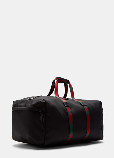 Gucci Techpack Canvas Striped Webbing Duffle Bag Black guc0127051