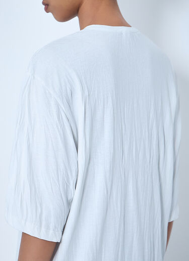 TOTEME Oversized Cotton T-Shirt Dress White tot0264021