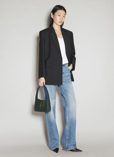 Saint Laurent Le 5 À 7 Hobo Shoulder Bag Green sla0254123