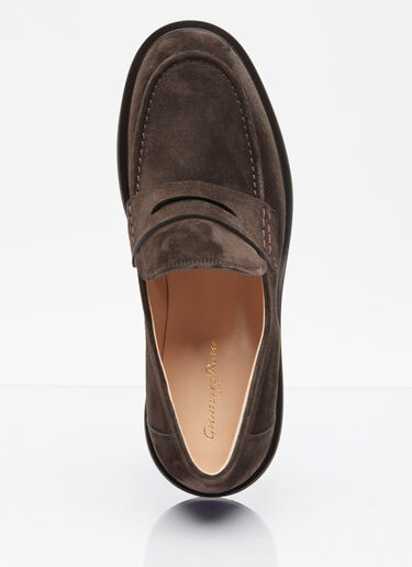 Harris Suede Loafers Gianvito Rossi Harris Suede Loafers Brown gia0255013