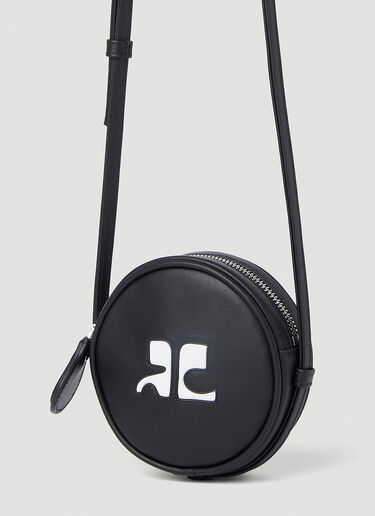 Courrèges Circle Shoulder Bag Black cou0151007