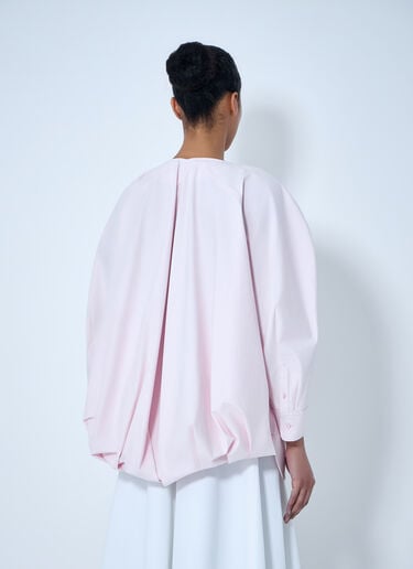 Jacquemus Structured Cotton Poplin Blouse Pink jac0264026