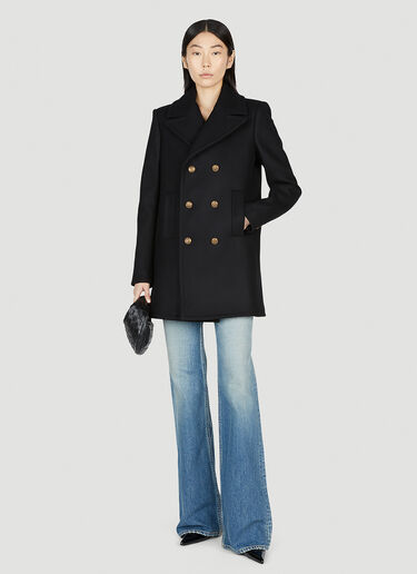 Saint Laurent Army Pea Jacket Black sla0252006