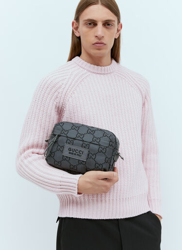 Gucci Medium GG Ripstop Crossbody Bag Grey guc0155129