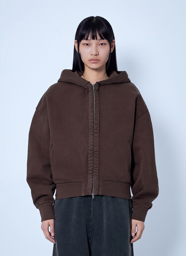 LN-CC® - Entire Studios: Thermal Hoodie - Brown Entire Studios Thermal Hoodie Brown ent0266006