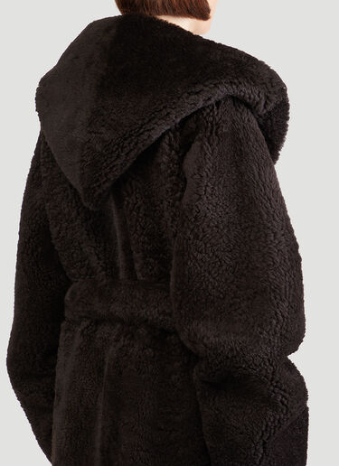 Bottega Veneta Teddy 羊毛皮大衣 棕 bov0245002