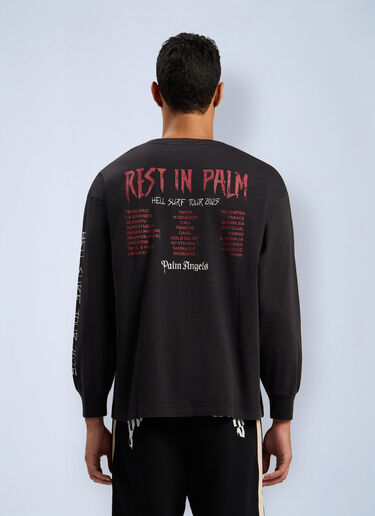 Rest In Palm Long Sleeve T-Shirt Palm Angels Rest In Palm Long Sleeve T-Shirt Black pma0162105