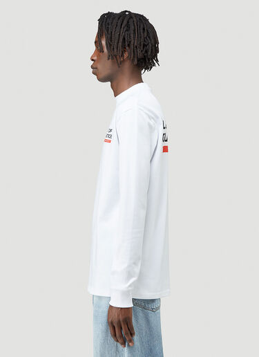 Lack of Guidance Sport Long-Sleeved T-Shirt White log0144007