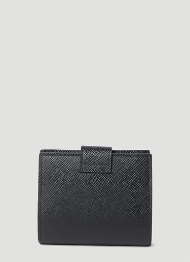 Prada 로고 플라크 지갑 블랙 pra0153027
