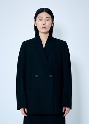 GANNI Double-Breasted Blazer Black gan0260008