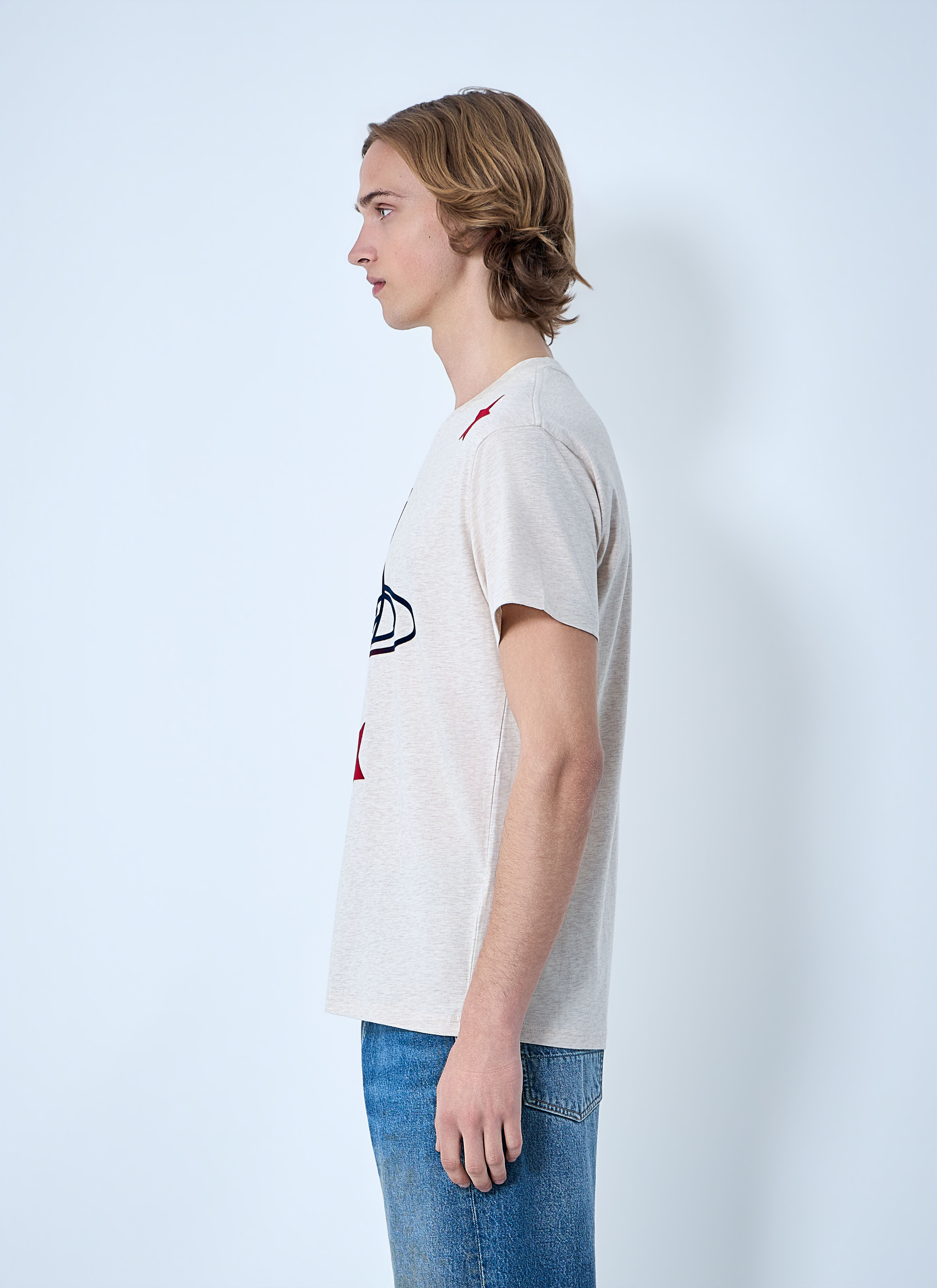 Vivienne Westwood Men's' Orb And Stars T-Shirt in Beige | LN-CC®