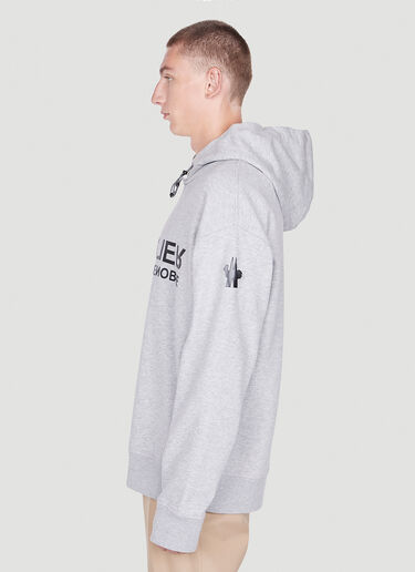 Moncler Grenoble Logo Hooded Sweatshirt Grey mog0151002