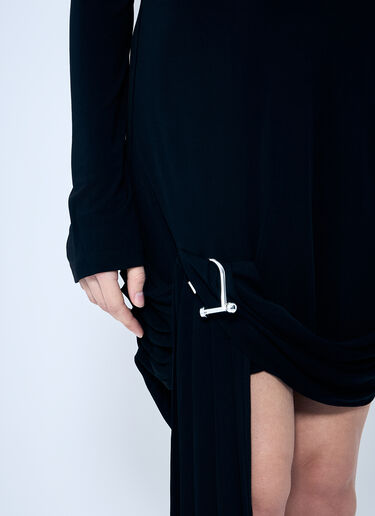 JW Anderson Draped Hem Dress Black jwa0259003