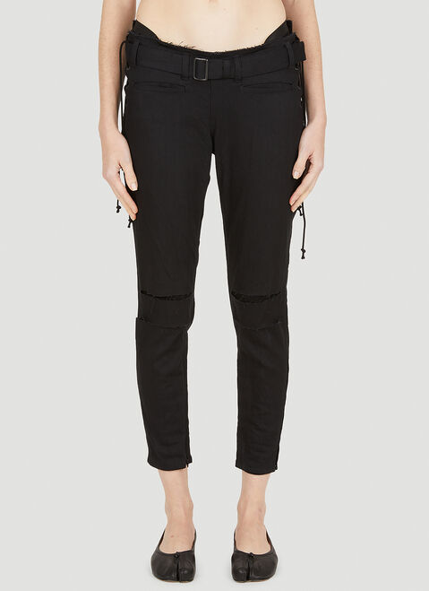 Yohji Yamamoto Side String Pants Black yoy0250011