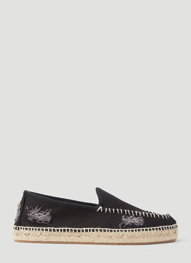 Maison Margiela Distressed Espadrilles Black mla0251031