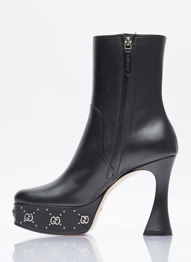 Gucci GG Studs Platform Boots Black guc0253093